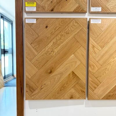 Boston Engineered Real Wood Herringbone Oak Brushed UV Oiled